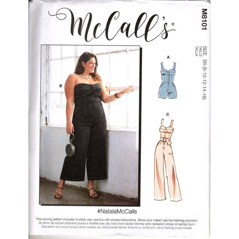 McCall's M8101 Misses 8 to 16 Jumpsuit and Rompers Uncut Sewing Pattern